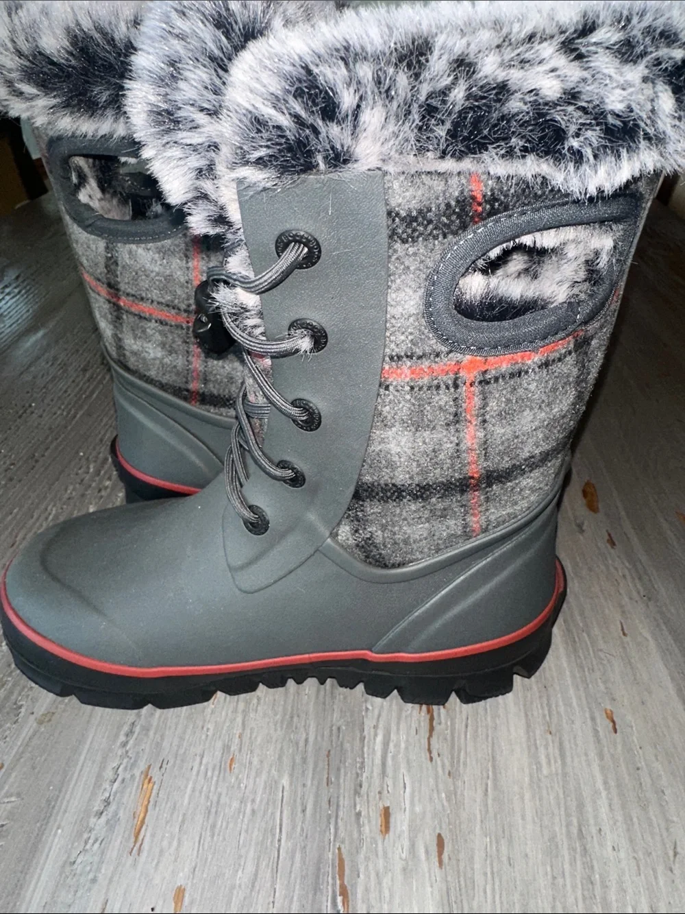 Bogs Arcada II Kids Gray Winter Boots